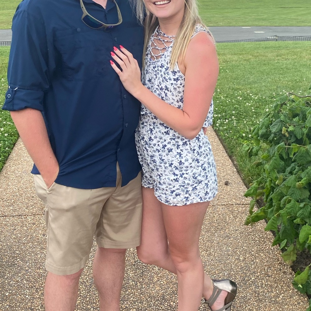 American Eagle Floral Romper